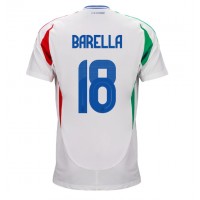 Italien Nicolo Barella #18 Udebanetrøje EM 2024 Kortærmet